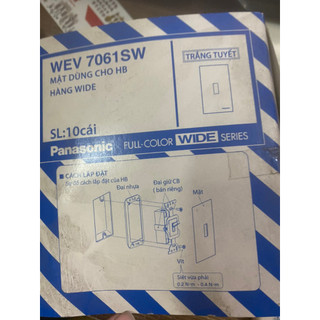 Mặt nạ aptomat cb cóc wev7061sw dùng cho aptomat hb dòng wide - panasonic