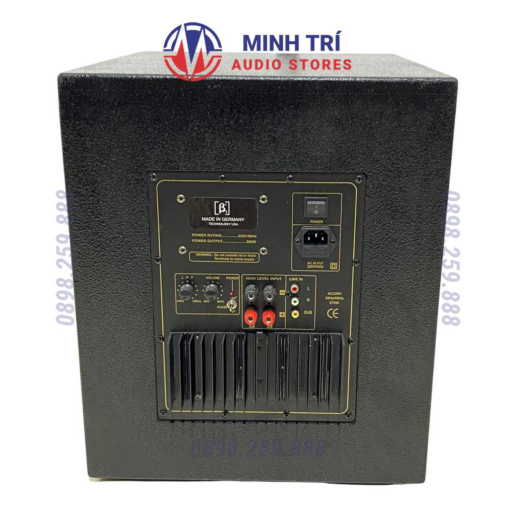 Loa Trầm Sub B3 Bass 30 797 Bass Đen 270W Cao Cấp , Chuyên Karaoke Gia Đình - Minh Trí Audio