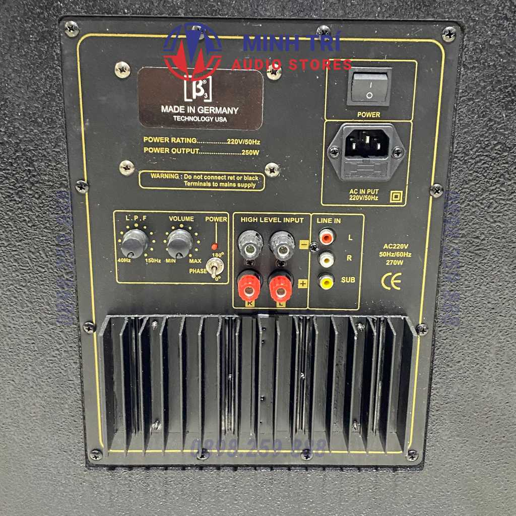 Loa Trầm Sub B3 Bass 30 797 Bass Đen 270W Cao Cấp , Chuyên Karaoke Gia Đình - Minh Trí Audio