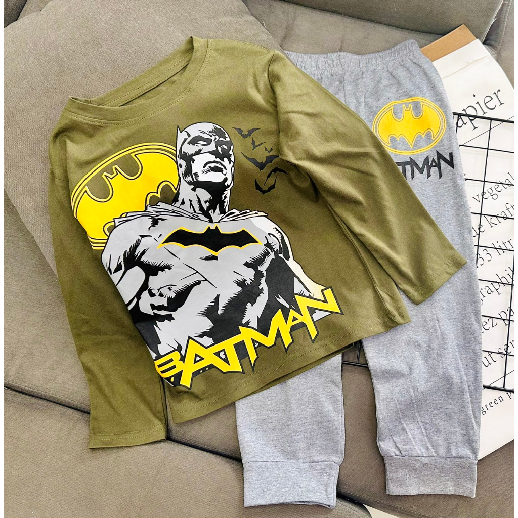 Bộ bé trai tay dài cotton chính phẩm xuất xịn 10-22kg đồ bộ trẻ em