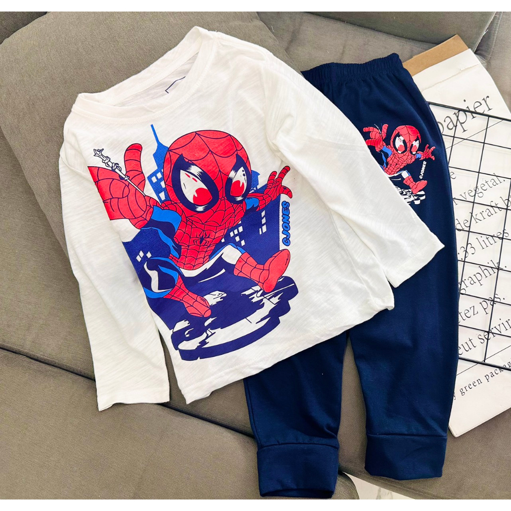 Bộ bé trai tay dài cotton chính phẩm xuất xịn 10-22kg đồ bộ trẻ em