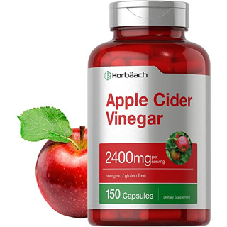 Horbaach Apple Cider Vinegar 2400mg viên uống giấm táo hỗ trợ giảm cân 150 viên