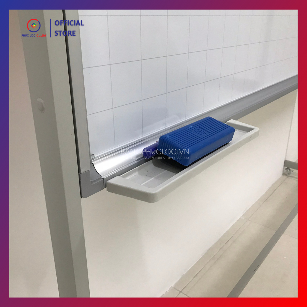 Bảng từ trắng di động, KT: 1,2x1,6m _ Bảng viết bút lông có chân di động