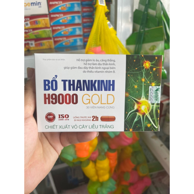 BỔ THẦN KINH H9000 GOLD -  Giảm Tê Bì Chân Tay, Giúp An Thần, Ngủ Ngon