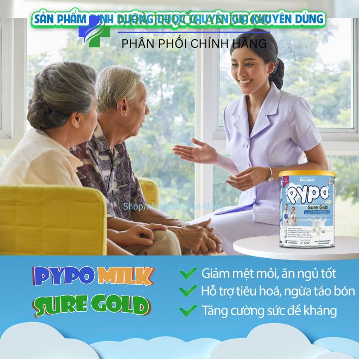 SỮA BỘT PYPOMILK SURE GOLD GIÚP bổ sung năng lượng, NGỪA TÁO BÓN, TIÊU HOÁ TỐT, ĂN NGỦ NGON HỘP 900 G