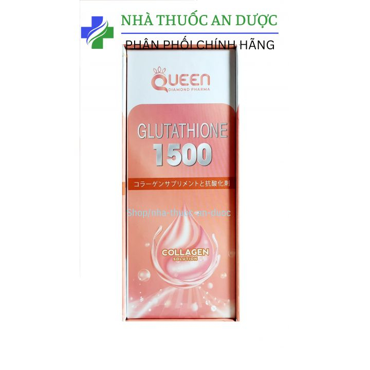 Viên uống trắng da GLUTATHIONE 1500mg collagen giúp ngăn ngừa lõa hóa da, sáng da, gỉam nám, tàn nhang hộp 30 viên