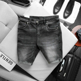 Quần short jean vavman phối màu xám khói hot trend cho nam- vavman