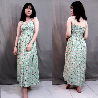 Đầm lụa 2 dây Hawai