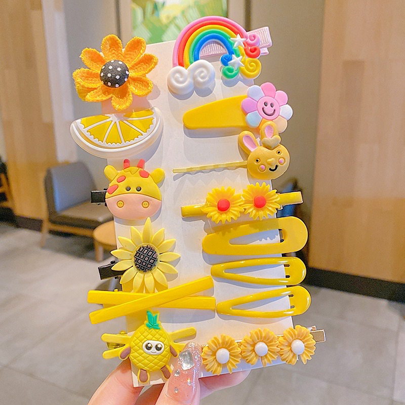 Set 14 kẹp tóc hình cute cho bé yêu