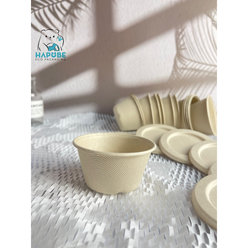 Combo 100 hũ bã mía 140ml, 4oz đựng sốt, trân châu....mang đi