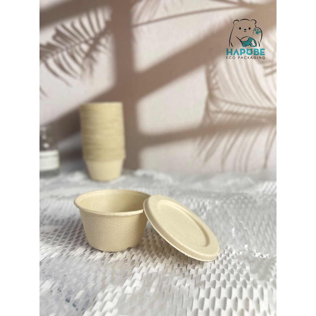 Combo 100 hũ bã mía 140ml, 4oz đựng sốt, trân châu....mang đi