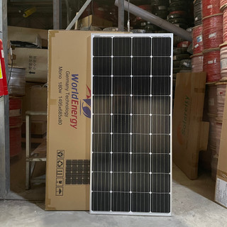 Pin năng lượng mặt trời mono 160W WorldEnergy - Tặng 1 Cặp Jack MC4 Đơn (hàng chính hãng, bảo hành 12 năm)