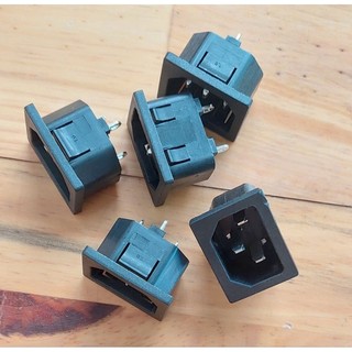 Jack nguồc AC 3 chân.10A-250V. (Ổ cắm nguồn AC 3 chân).