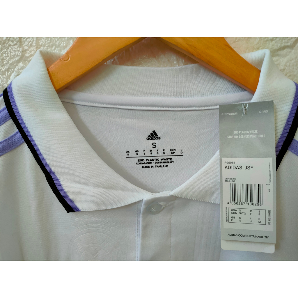 Bộ quần áo thun cao cấp Real Madrid 20/21 Trắng