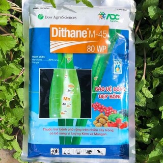 Thuốc trừ bệnh vàng lá, mốc sương, rỉ sét, thán thư dithane m-45 80wp gói 250gram