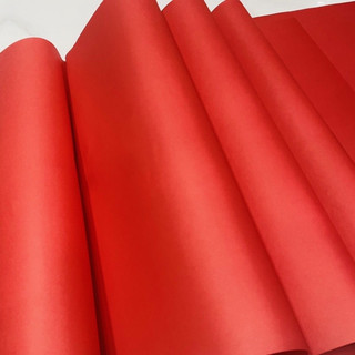  giấy mỹ thuật đỏ 120g,khổ 50x70cm gấp quạt làm hoa giấy 