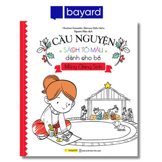 Sách tô màu - cầu nguyện - sách tô màu cho bé mừng giáng sinh