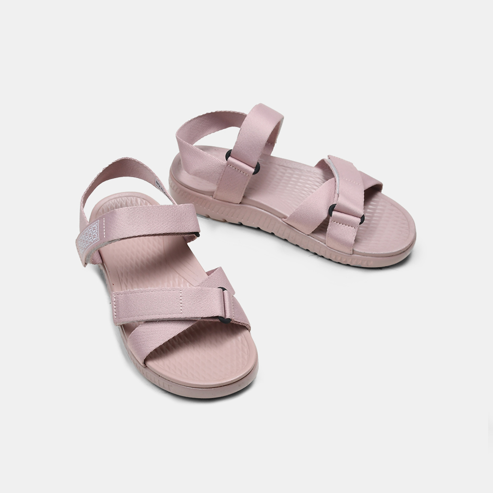 Giày sandal nữ đi học quai chéo đế bằng đẹp BQ SD W004