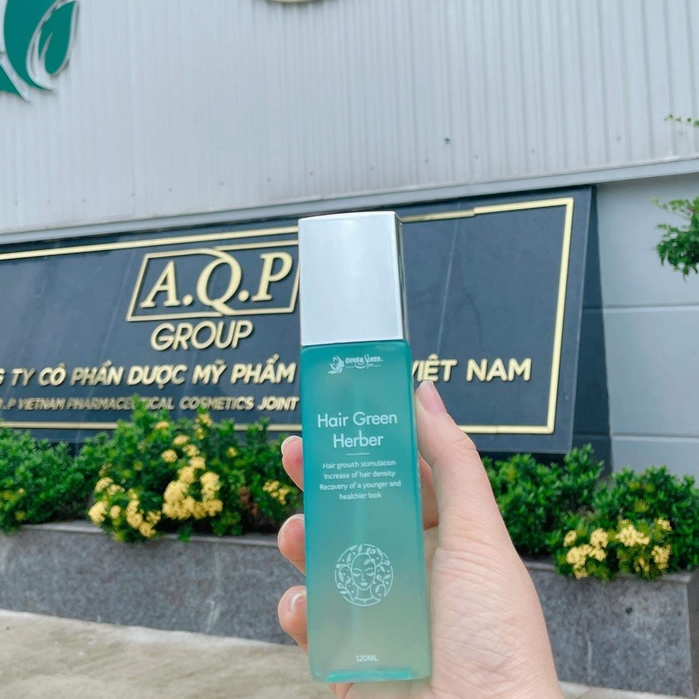 Xịt Kích Mọc Tóc-Giúp Tóc Dài Nhanh- Ngăn Ngừa Tóc Gãy Rụng HAIR GREEN HERBER Quyên Lara 120ml
