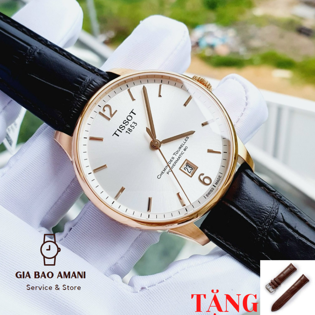 Đồng Hồ Nam TISSOT Chemin Des Tourelles powermatic 80 T099.407.36.037.00 Chính Hãng Tặng Dây Da Cao Cấp