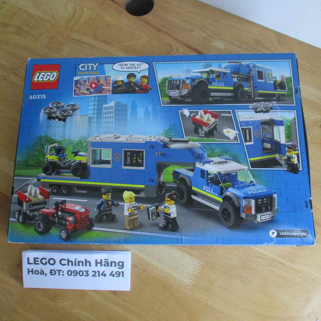 LEGO City 60315 Xe Tải Chỉ Huy Cảnh Sát Cơ Động