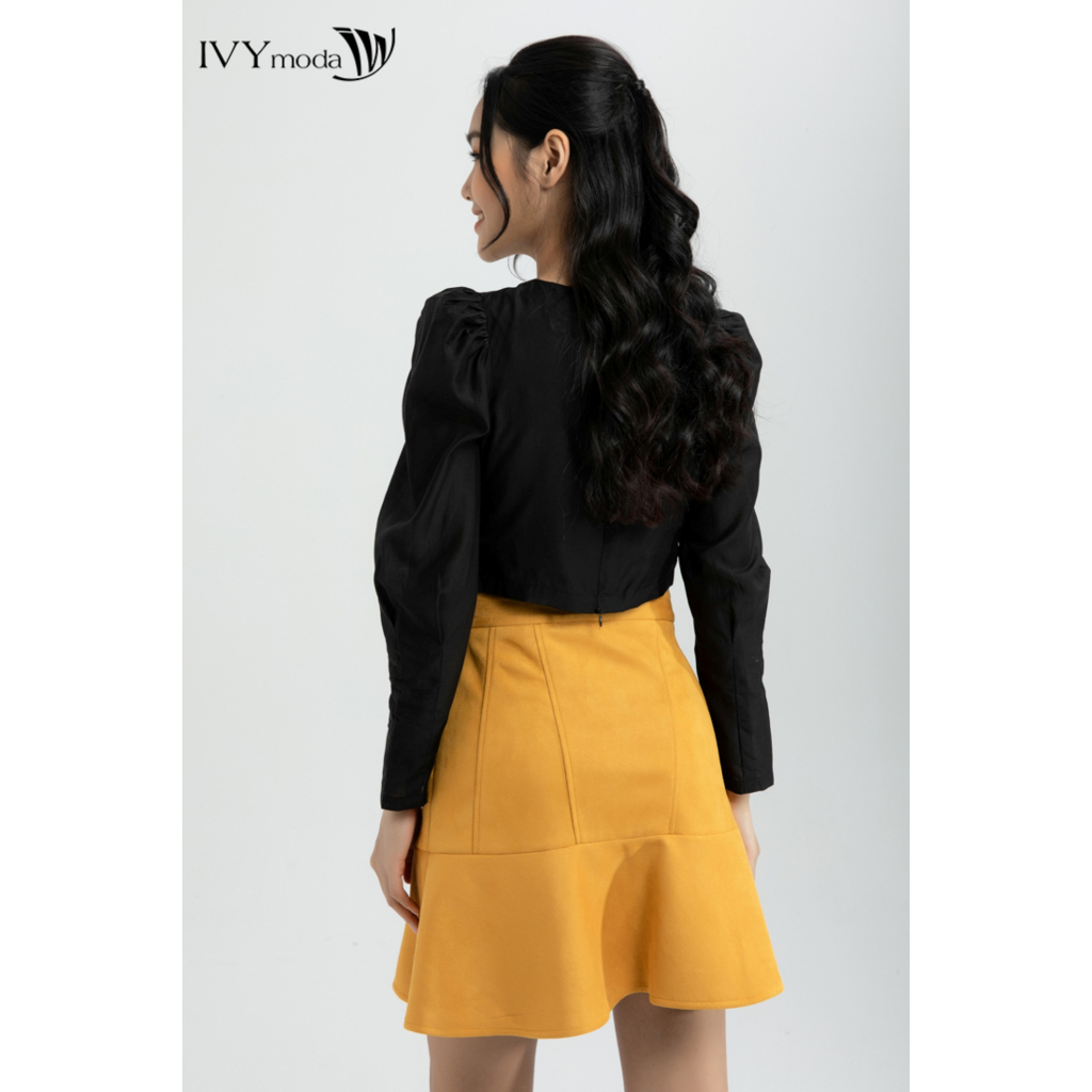 Chân váy đuôi cá da lộn IVY moda MS 31M6133