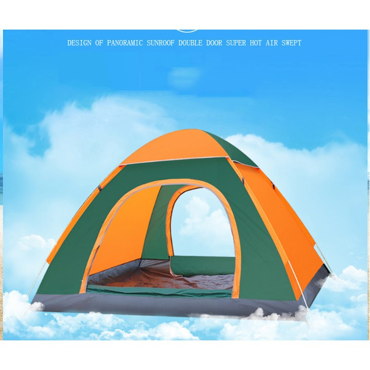 Lều cắm trại tự bung 4-6 người lều dã ngoại 2mx2m gấp gọn chống nước chống tia tử ngoại dễ dàng mang đi | BigBuy360 - bigbuy360.vn