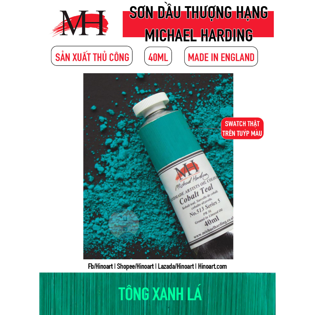 - Tông Xanh Lá - Sơn dầu thượng hạng Michael Harding series 1 - 7