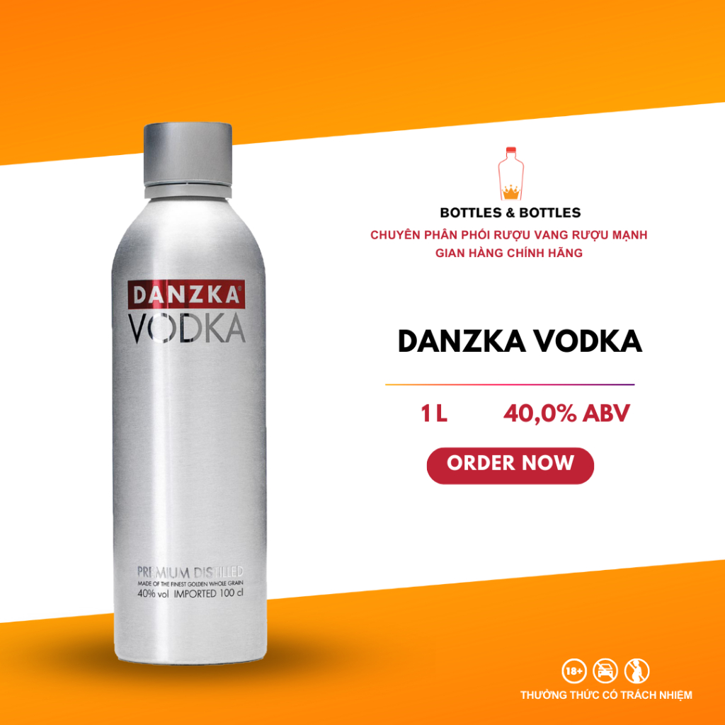Rượu Vodka Danzka - 1L - 40%