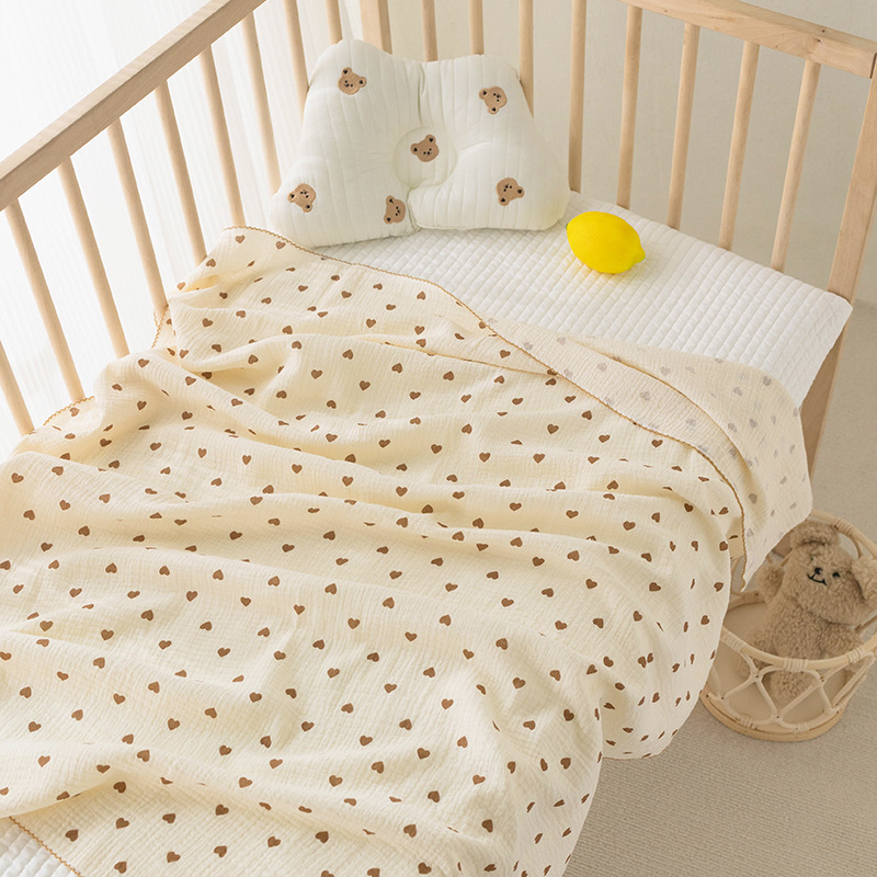 Khăn tắm cho bé muslin 2 lớp sợi tre mềm mại cho bé sơ sinh size lớn 100 x 110 cm