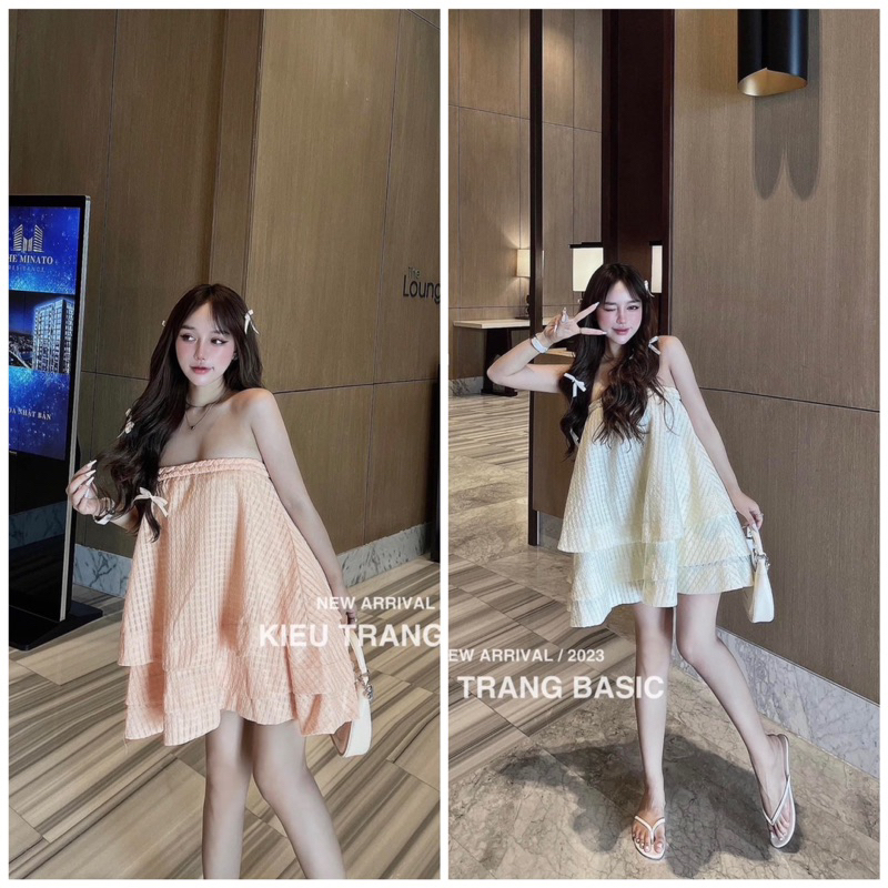 Sét áo quây tầng dáng xoè