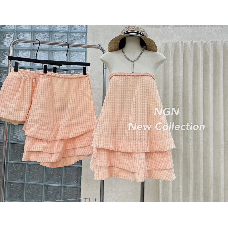 Sét áo quây tầng dáng xoè