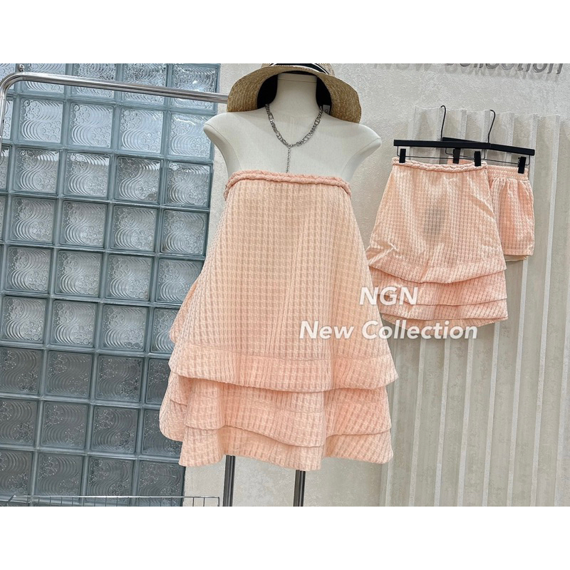 Sét áo quây tầng dáng xoè