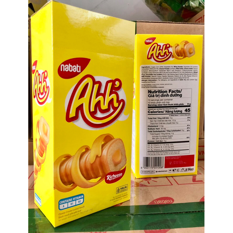 Bánh Ahh Nabati 10 thanh/hộp