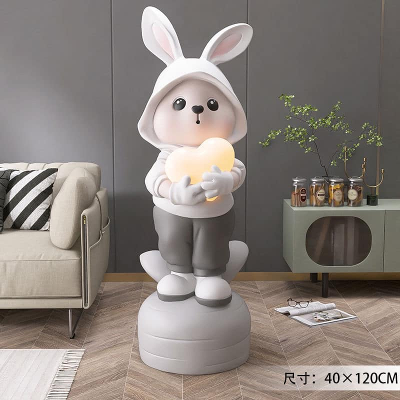Tượng decor hình thỏ 40x120cm
