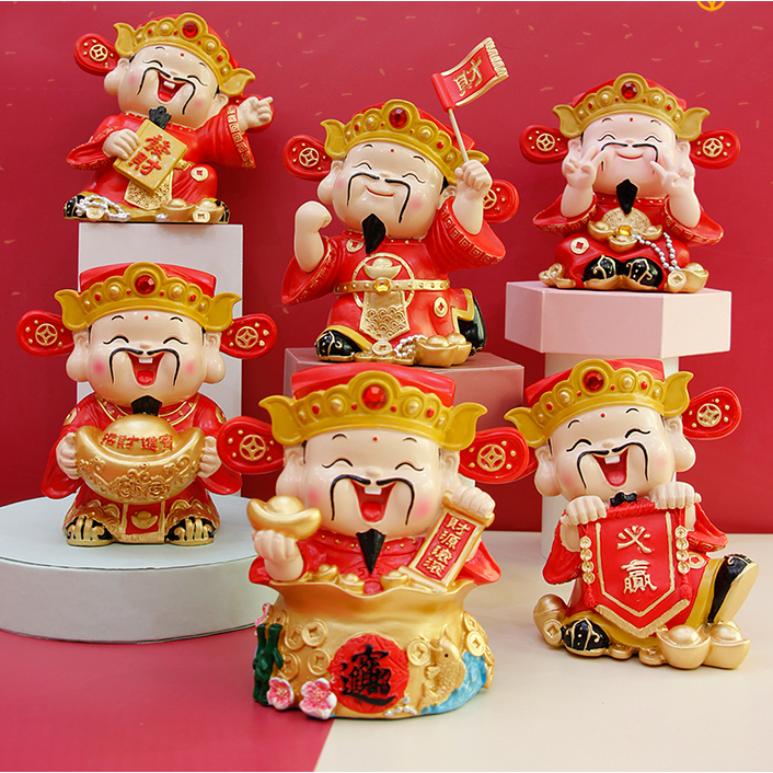 06 mẫu tượng Thần Tài may mắn size 14cm
