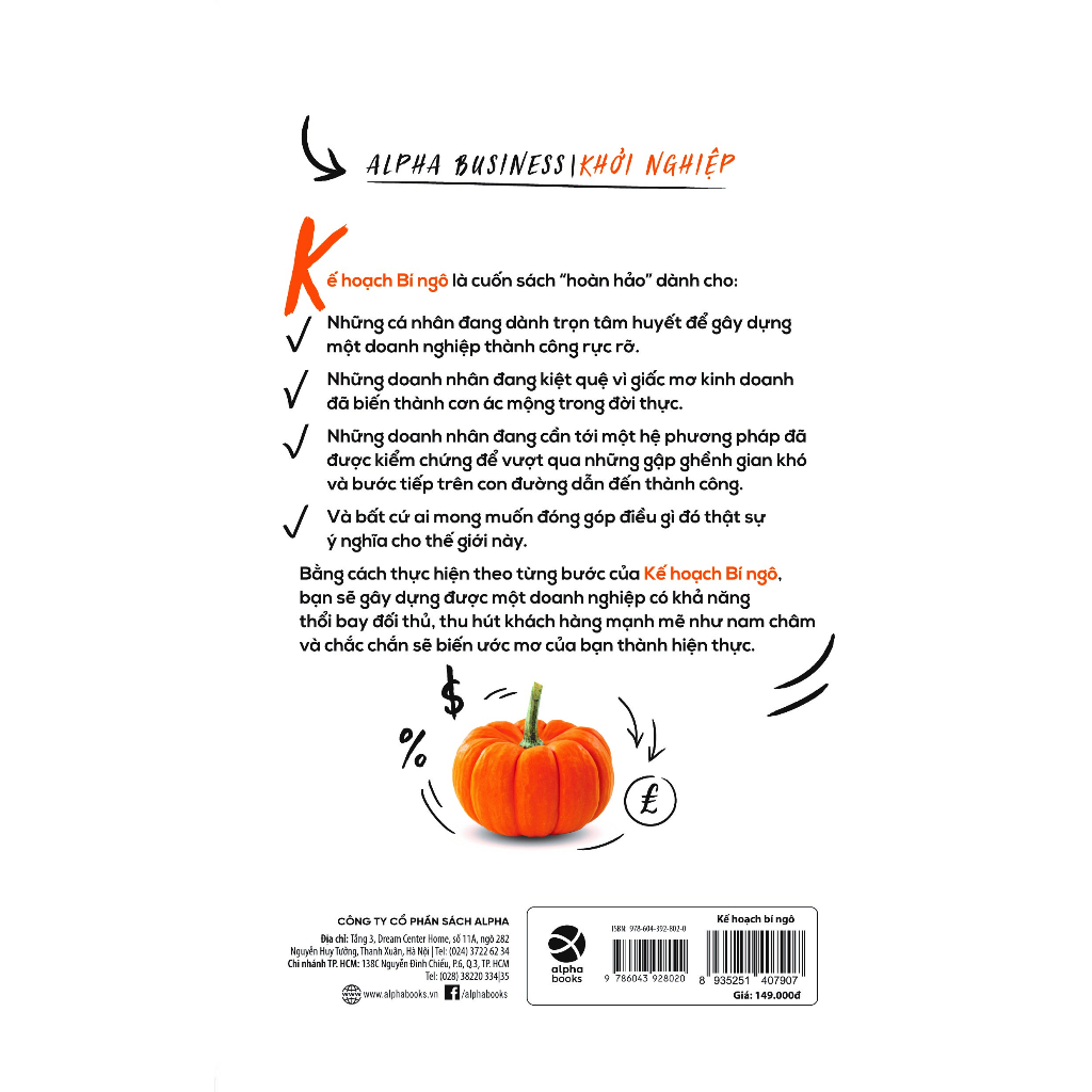 Sách - Kế hoạch bí ngô