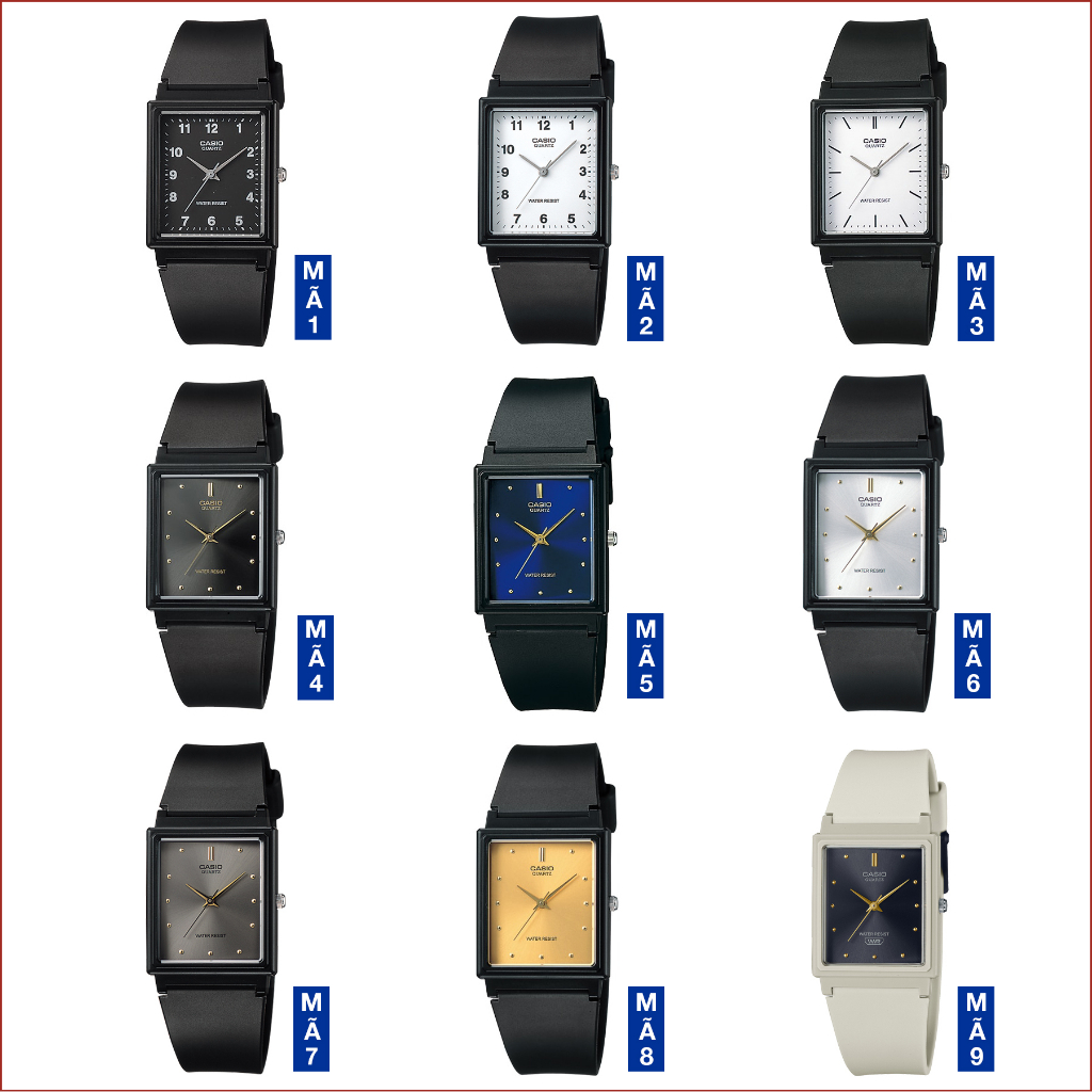 Đồng hồ unisex Casio chính hãng Anh Khuê MQ-27 & MQ-38