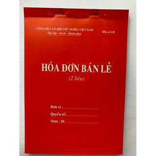 Hoá đơn bán lẻ A4/A5 (1liên,2liên,3liên)
