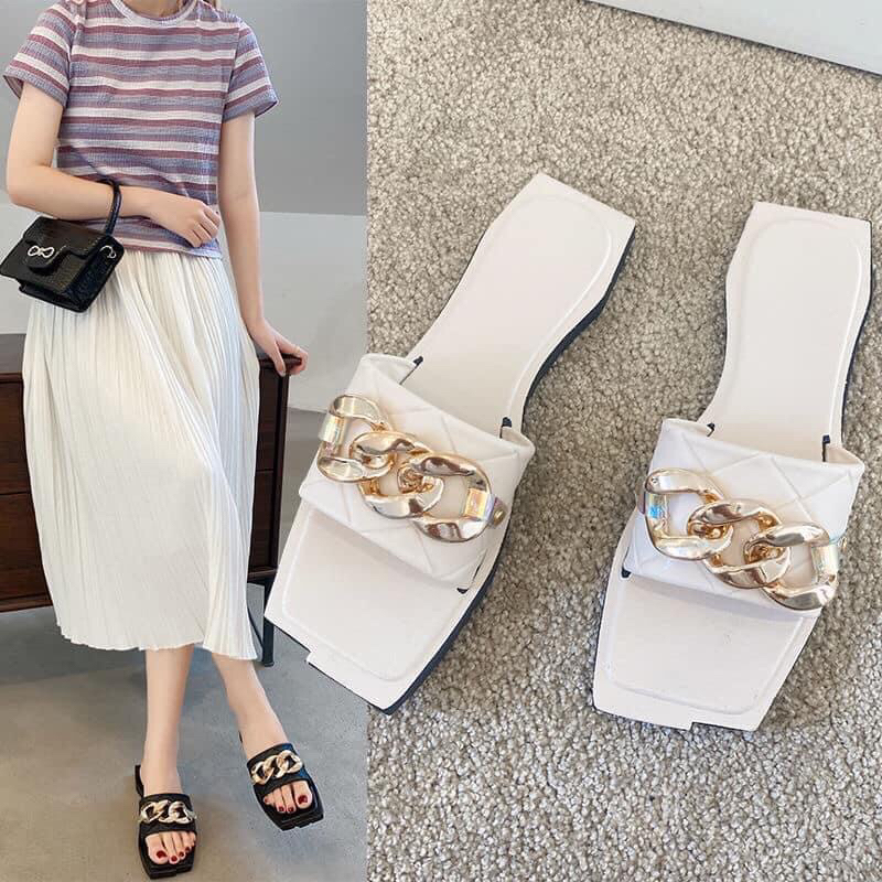 [od ] dép sục mũi vuông cao cấp