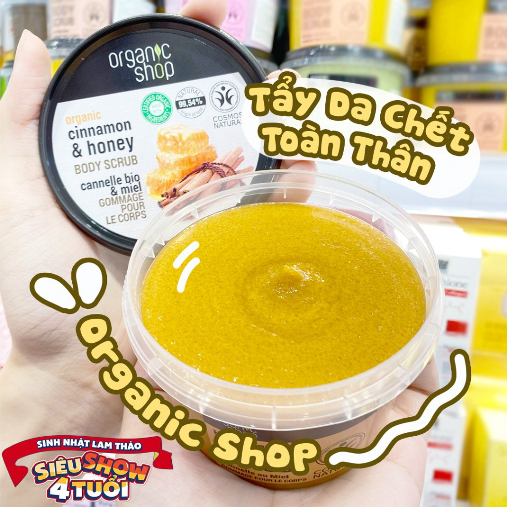 Tẩy Da Chết Toàn Thân Organic Shop Sugar Body Scrub ( Phiên Bản Châu Âu )