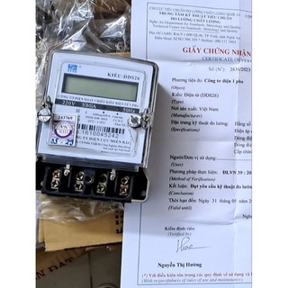 Công tơ điện tử 1 pha , công tơ điện tử ,có giấy kiểm định chính quy  5 ( 80 )A
