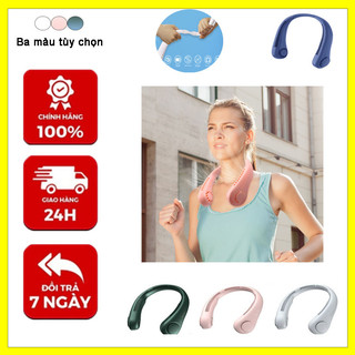 Quạt cổ mini không cánh, pin 5000mAh, 3 tốc độ, quạt treo cực mát
