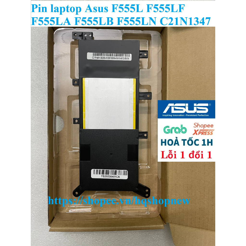 ⚡️ Pin laptop Asus F555L F555LF F555LA F555LB F555LN C21N1347 pin zin