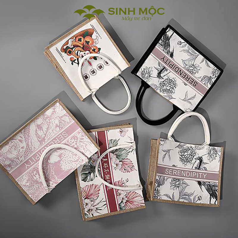 Túi đi biển, túi chống nước đi biển, túi cói, Sinh Mộc - M3042