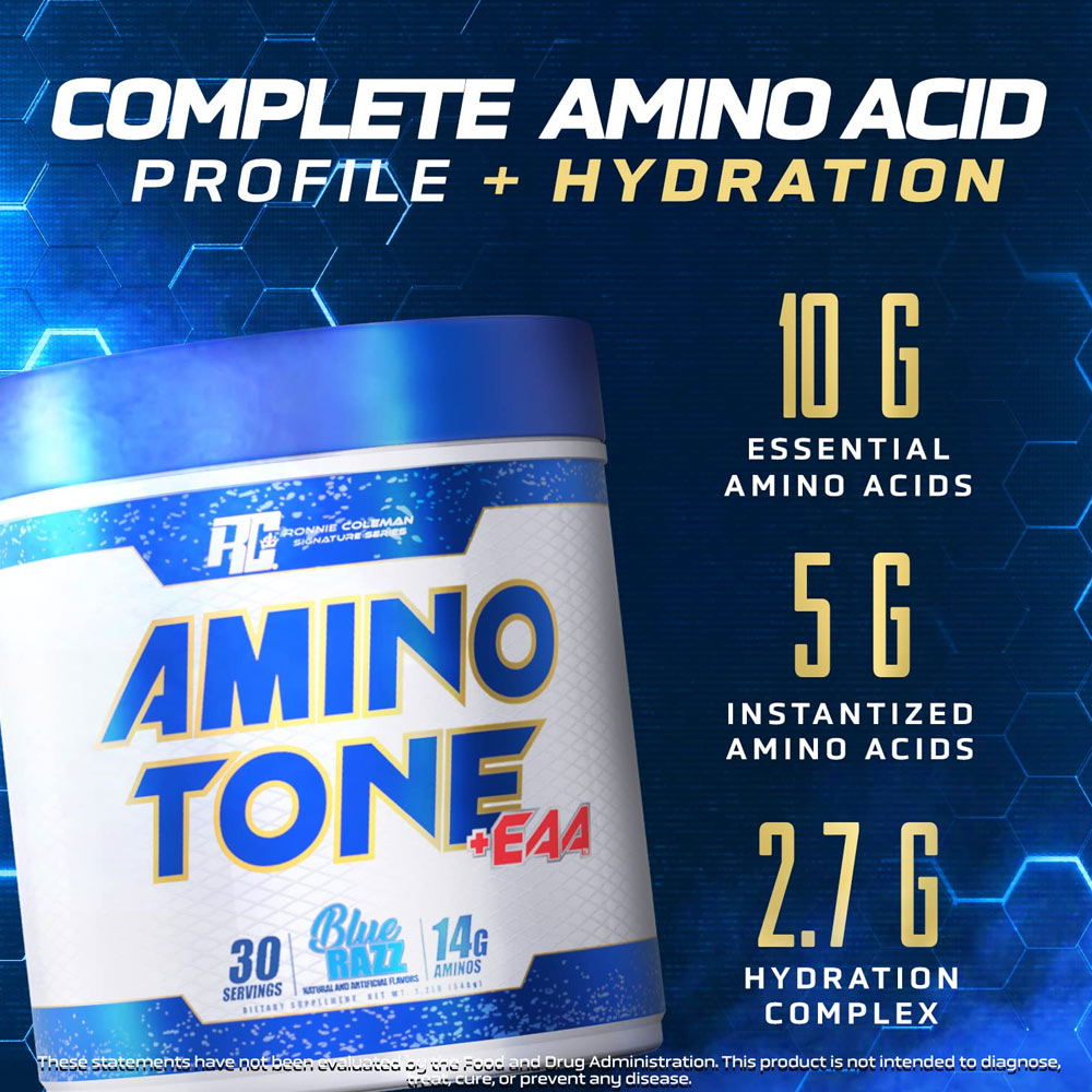 Amino Tone Hỗ Trợ Phục Hồi Và Phát Triển Cơ Bắp Ronnie Coleman Amino Tone + Eaa - 30 Lần Dùng