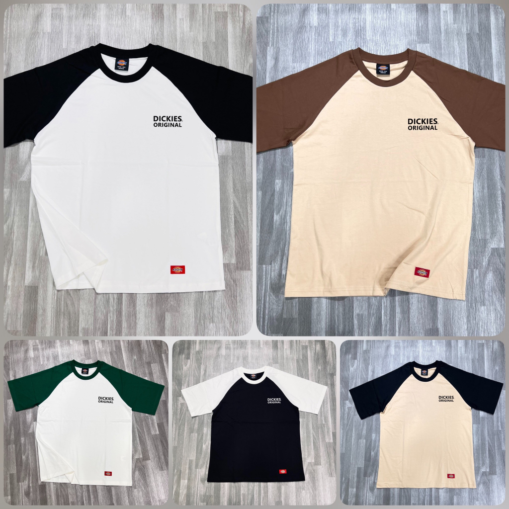 Tshirt raglan dickies - Áo Thun Dickies basic Nam Nữ