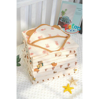 CHĂN MUSLIN ORGANIC HẠT ĐẬU THÊU VIỀN MANNY