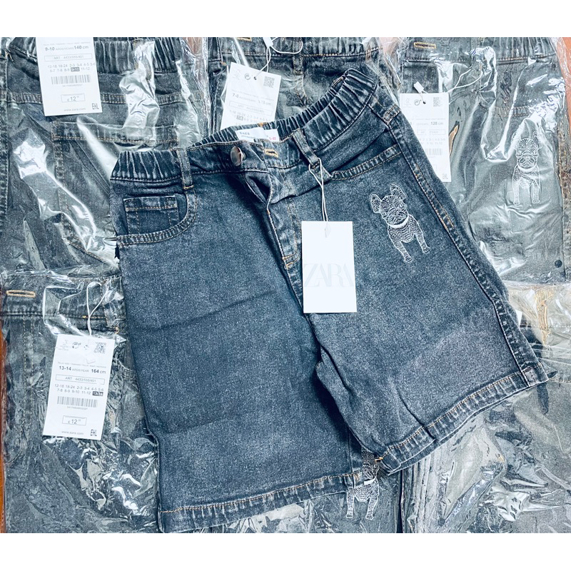 🎁Quần Short Jeans Bé Trai, quần đùi jean VNXK co giãn, chuẩn xuất dư cho Bé 5-14 Tuổi (20kg-45kg)