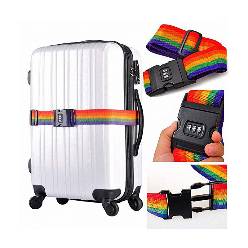 Dây đai vali có khóa số chống trộm,bảo vệ hành lý an toàn khi đi du lịch